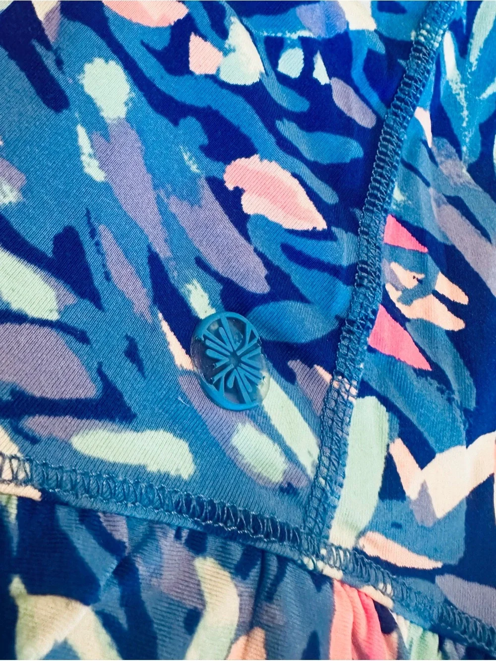Lilly Pulitzer~ Blue Floral Ruffle Swim Skort, Tennis, Golf, Palm Beach 💙🩷💙
